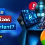AI content and Google search ranking illustration.