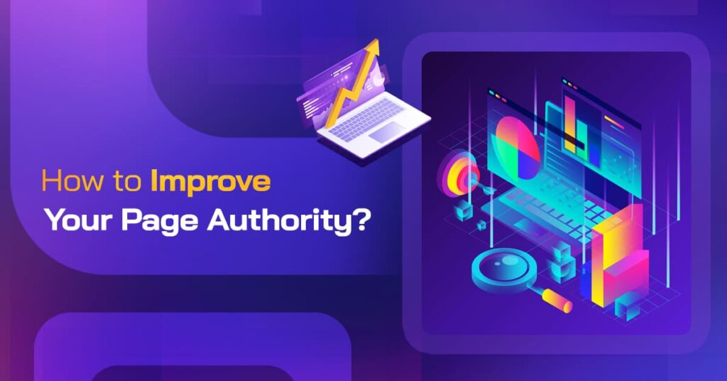 Conceptual graphic illustration for improving Page Authority in SEO
