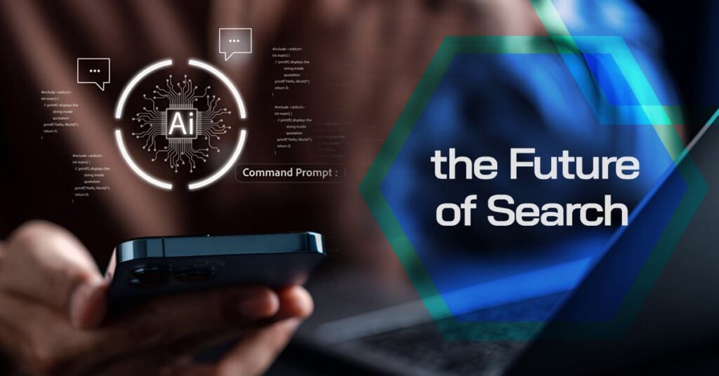 Visual representing the future of AI-powered search