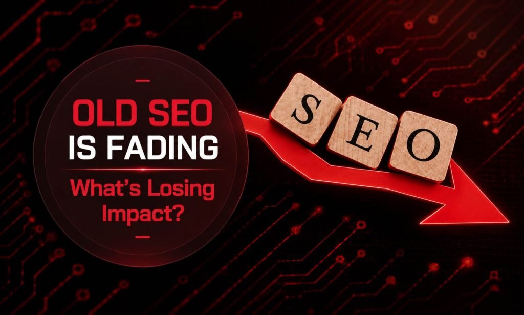 Concept of traditional SEO practices losing impact as search evolves