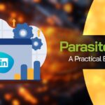 Visual explaining the concept of parasite SEO with publishing and ranking elements